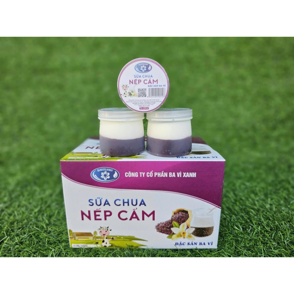 Sữa chua nếp cẩm Ba Vì thùng 12 hũ/hộp