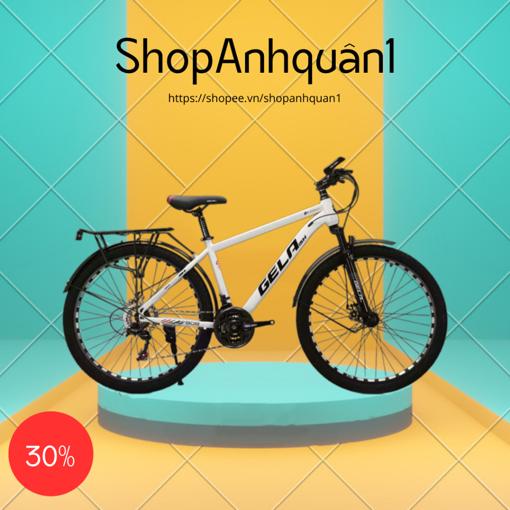 Xe đạp thể thao khung thép GELA vs CNV mới nhất 3 số 7 tốc độ Anh Quân Kids