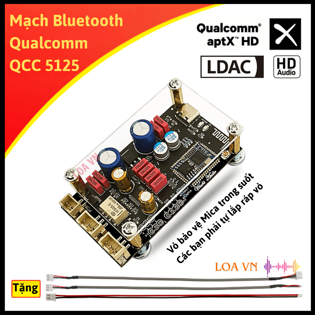 Mạch Bluetooth 5.1 QCC 5125 nhà Qualcomm, nhận và giải mã Bluetooth cực hay, bluetooth LDAC