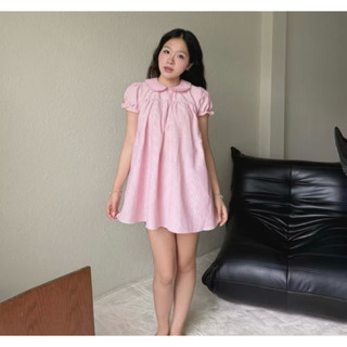 Đầm babydoll cao cấp chất liệu xốp đính nơ ở ngực sẵn nhiều màu, Đầm nữ bánh bèo đáng iu