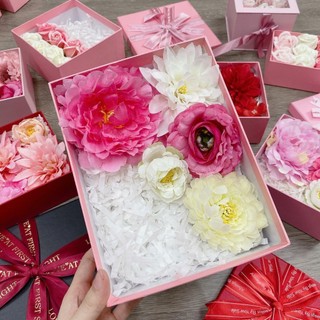 HỘP QUÀ sinh nhật, VALENTINES 14.2 , 20.10 , 8.3/BÔNG SÁP THƠM TRANG TRÍ HỘP QUÀ