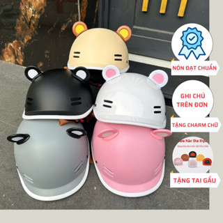 (ĐẠT CHUẨN KÈM CHARM TÊN) Nón Bảo Hiểm Cá Heo Hottrend Chất Lượng Cao Cấp Tem Kiểm Định Đạt Chuẩn Kèm Phụ Kiện Cute Cat