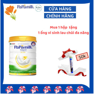Sữa tăng cân tăng chiều cao cho trẻ PAPAMILK Height & Gain, sữa non tổ Yến, hộp 830g