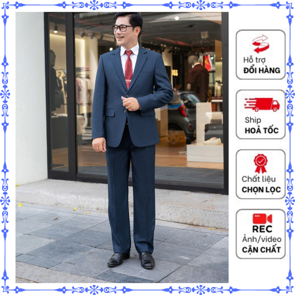 Vest trung niên, Vest trung tuổi, Com lê nam cao cấp