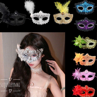 (68 Mẫu) Mặt nạ nam nữ hóa trang Venetian- phụ kiện cosplay Halloween dạ hội khiêu vũ dự tiệc