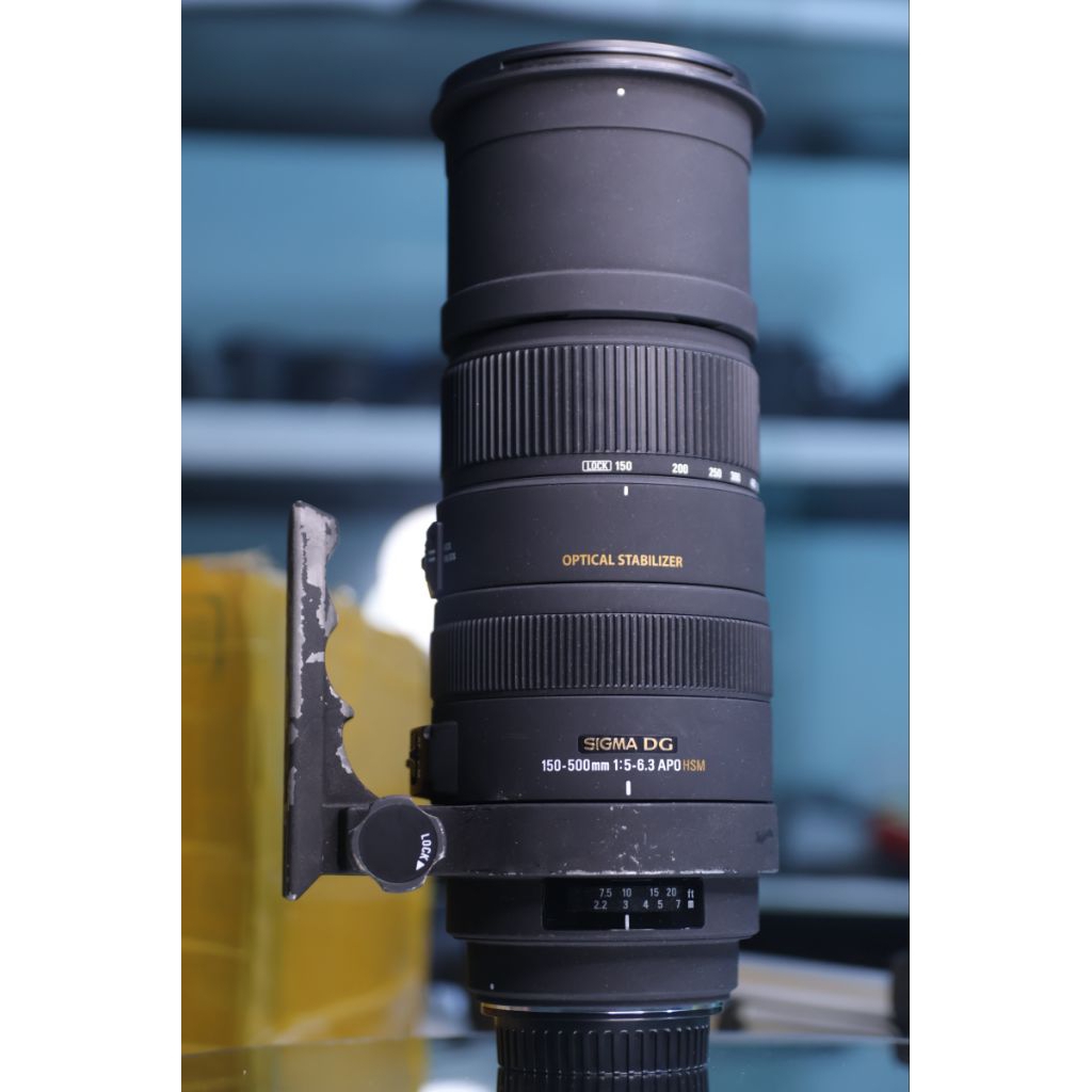 sigma 150-500mm canon ef ( hỏng khẩu độ)