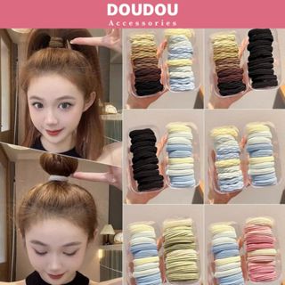  Set 10 Dây cột tóc Doudou Scrunchies Dây buộc tóc Cột tóc bé gái xinh xắn phong cách Hàn Quốc PJ002 