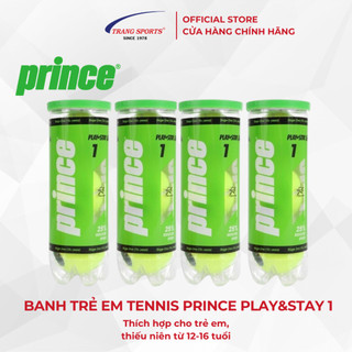 BANH TRẺ EM TENNIS PRINCE PLAY & STAY STAGE 1 GIÁ BÁN 1 HỘP VÀ 3 TRÁI/HỘP