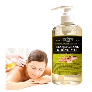 Dầu Massage Body Không Mùi - Chai 500ml - 1 Lít Vòi Nhấn ( Hợp với mọi loại da)