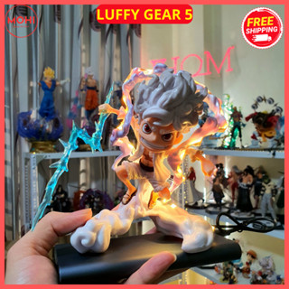 Mô hình Luffy Gear 5 Cầm Sét siêu đẹp, có hộp màu, cao 16cm - Đồ Chơi Toy Anime Decor Sưu tầm