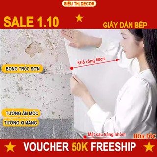 giấy dán tường tráng nhôm phòng ngủ giả gạch xi măng hoa văn STD25 Khổ lớn