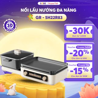 Nồi Lẩu Nướng Đa Năng Bear 4L Nồi Điện Bếp Nướng Điện Nồi Lẩu Điện Bếp Nướng Nồi Lẩu Nồi Lẩu Điện Đa Năng GR-5H22R83