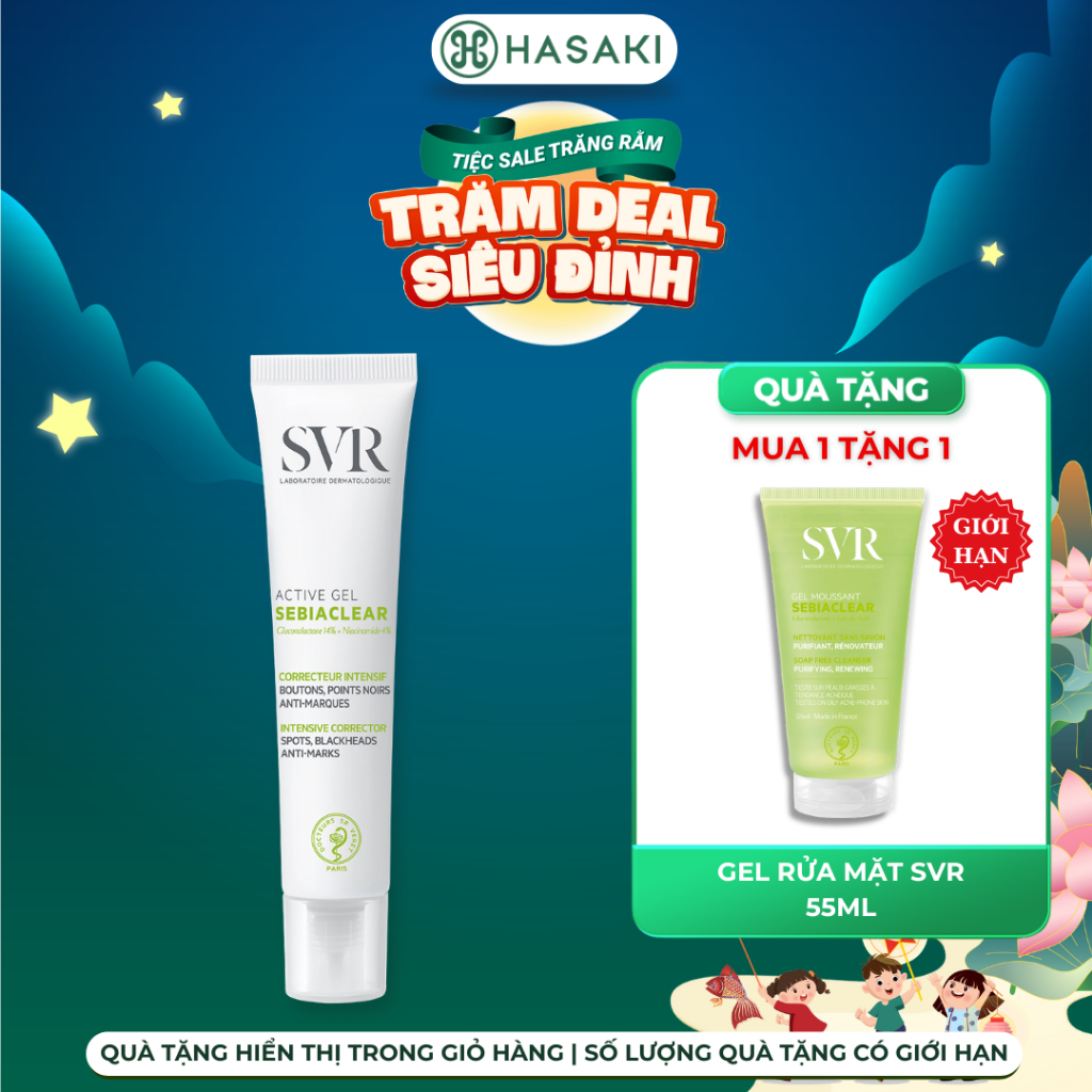  Gel Dưỡng SVR Giảm Mụn & Loại Bỏ Dầu Cho Da 40ml Hasaki Sản Phẩm Chính Hãng 