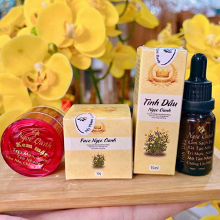  Combo Ngọc Oanh   kem face + tinh dầu   tặng bông tẩy trang 