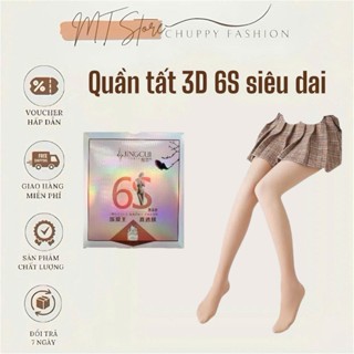  Quần tất nữ 3D 6S JingCui siêu dai che khuyết điểm  chống xước  Hàng chuẩn 3 tem chữ Nhật  