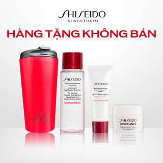   Gift T10  SRM sạch sâu 15ml Nước cân bằng SHISEIDO Treatment Softener 30ml Gel dưỡng trắng BNF 5ml Ly giữ nhiệt Shis 