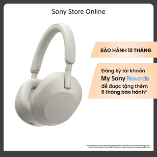  Tai nghe bluetooth Sony WH-1000XM5 màng loa 30mm chuẩn Hi-Res công nghệ Auto NC Optimizer chống ồn thông minh pin 30h 