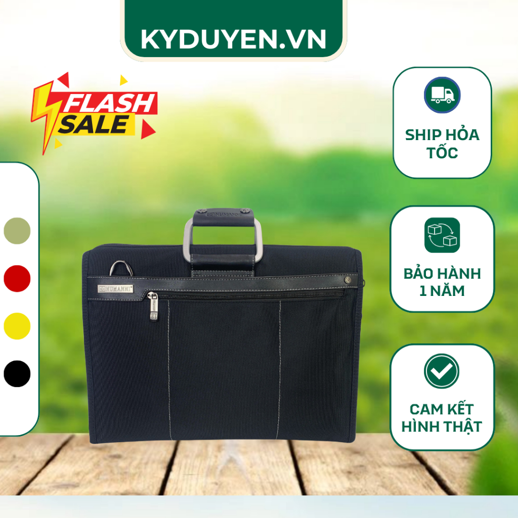 Cặp Công Sở CHÍNH HÃNG Numanni 880 Túi Xách Laptop 14.1 inch, Tay Cầm Hợp Kim, Chống Nước, [CL07]