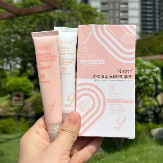 Kem Tẩy Ria Mép NICOR Dành Cho Nam Nữ Tẩy Lông Mặt,Lông Mép Hiệu Quả, Không Đau Rát, Dịu Nhẹ Cho Da 