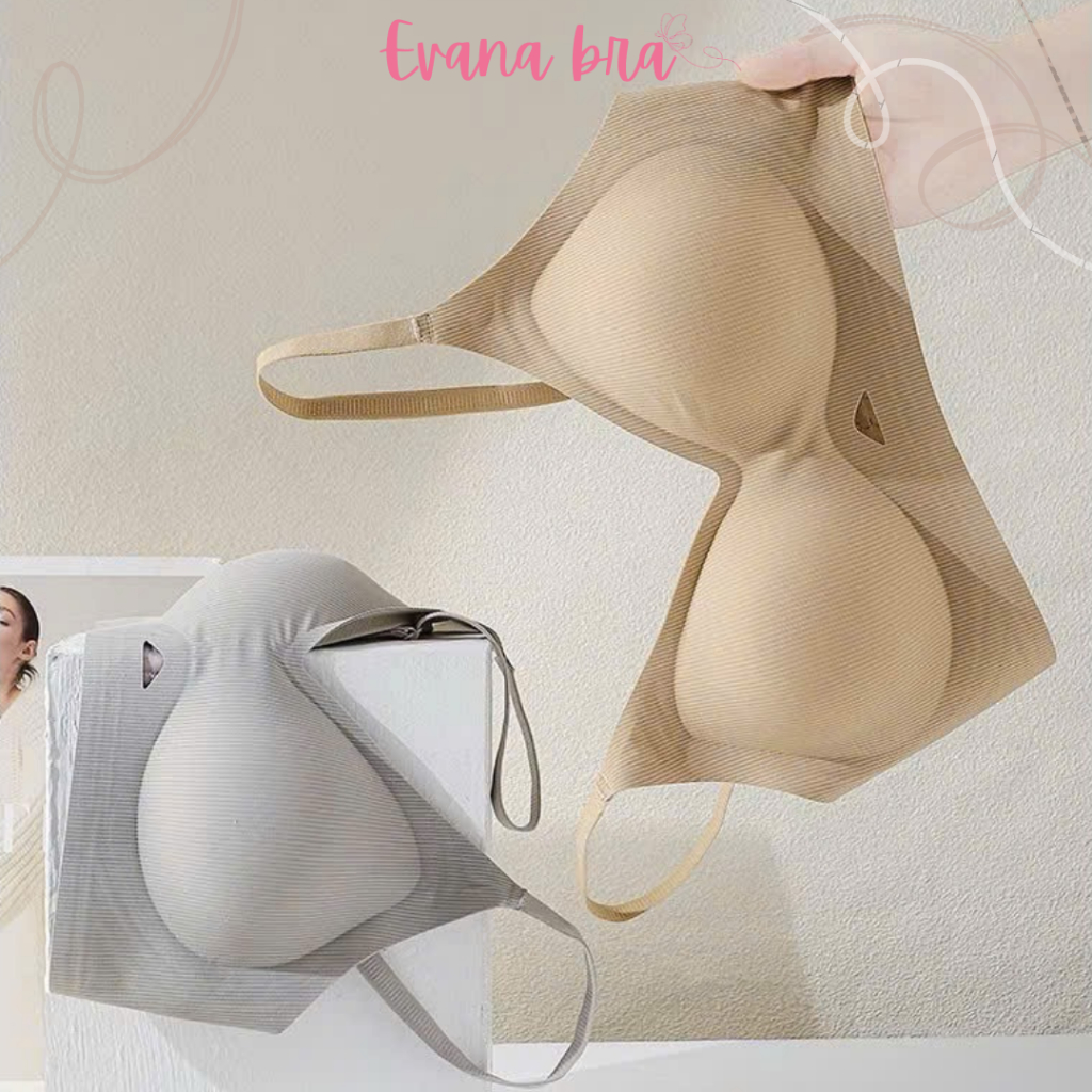 Áo Lót Nữ Nâng Vòng 1 Không Gọng Áo Bra Không Gọng Có Mút Đẹm Tròn Gom Quả Hạn Chế Ngấn Mỡ