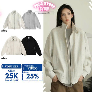 Áo Khoác Da Lộn 2 lớp cao cấp  Nam Nữ chuẩn form Siêu Hót Cao cấp vải xịn local brand TAGE.M
