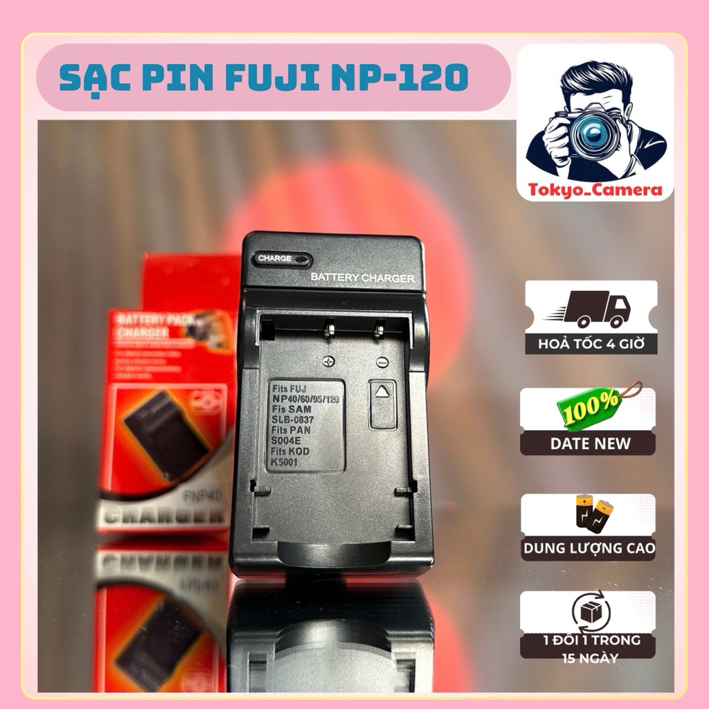 Sạc pin Fujifilm NP-120 ( sạc thay thế ) dùng cho FinePix F Series: F10, F10 Zoom, F11, F11 Zoom.