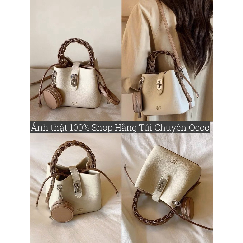 Túi bucket da mềm Tặng kèm ví mini – ảnh thật by Hằng Túi