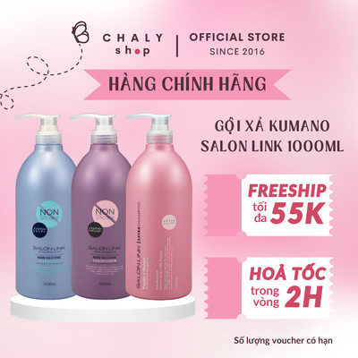 Gội xả Salon Link Non Silicone phục hồi không chứa silicone 1000ml Nhật Bản