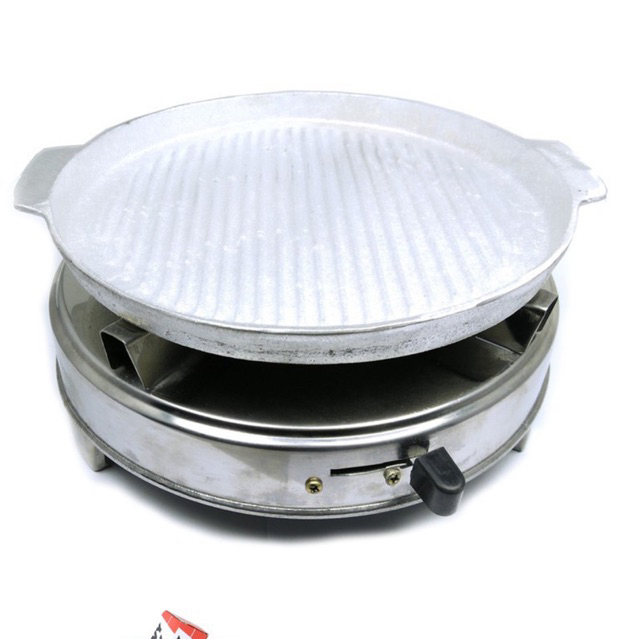 Bếp cồn và chảo gang nướng thịt