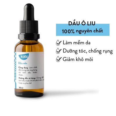 Dầu Ô Liu Kobi Olive Oil 30ml nguyên chất dưỡng da, dưỡng tóc, massage body