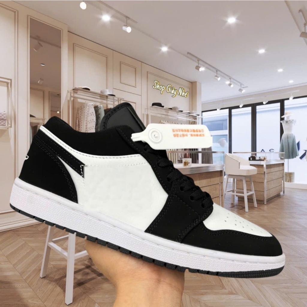 Giày_JD 1 Low Panda, Giày JD Cổ Thấp Bản Chuẩn S.C Đủ Size Nam Nữ Từ 36-44, Full Box Bill.