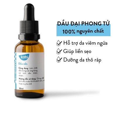Dầu Đại Phong Tử Kobi Chaulmoogra Oil 30ml nguyên chất dưỡng da, massage body
