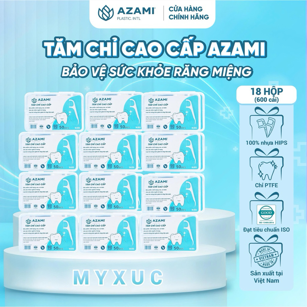 {CHÍNH HÃNG} 18hộp 900c tăm nha khoa AZAMI made in VIETNAM tamnhakhoa chỉ