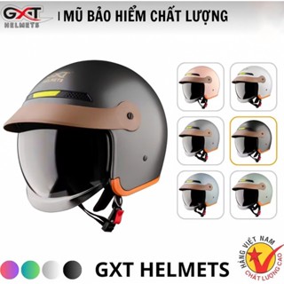  Mũ bảo hiểm 3 4 GXT GX139 kính âm chính hãng – Nhựa ABS cao cấp lưỡi trai che nắng 
