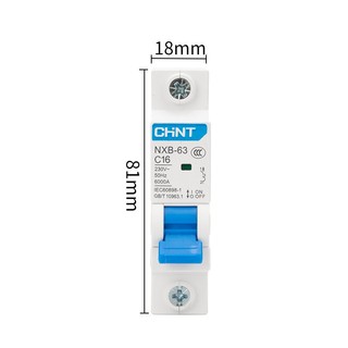 Combo 12 Aptomat tép CHINT MCB 1P 16A,20A,25A,32A,40A,63A NXB C16A~63A mới 100%