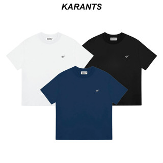 Áo Boxy Trơn Logo Kim Loại Karants Cotton 260gsm Premium Form Boxy Nam Nữ Unisex Menswear Hot Trend 2025 - KR214