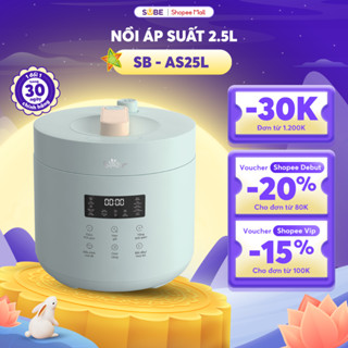 Nồi Áp Suất 2.5L Bear Nồi Điện Nồi Áp Suất Điện Nồi Đa Năng Nồi Nấu Cháo Nồi Hầm Điện Đa Năng Hẹn Giờ Tới 24h - SB-AS25L
