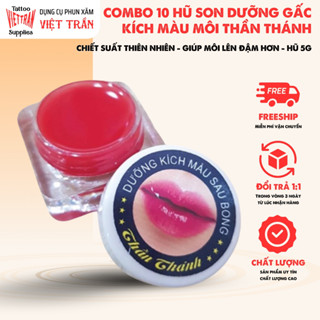 combo 10 hũ Son dưỡng gấc kích màu môi thần thánh chiết suất từ thiên nhiên giúp môi lên đậm hơn đẹp hơn hũ 5g