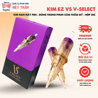 Kim EZ VS V-SELECT kim đạn máy pen dùng trong phun xăm thẩm mỹ hộp 20 chiếc
