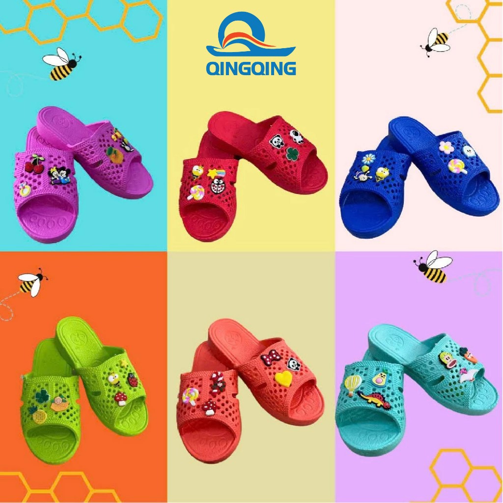 Dép tổ ong cho bé (Size 31-35) kèm Sticker dễ thương Form rộng cao cấp,nhựa EVA ,đế dày
