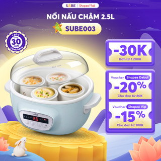 Nồi Nấu Chậm 2.5L BEAR Nồi Nấu Cháo Chậm Nấu Hầm Cháo Nồi Chưng Yến Bản Tiếng Việt Bảo Hành 18 Tháng - SUBE003