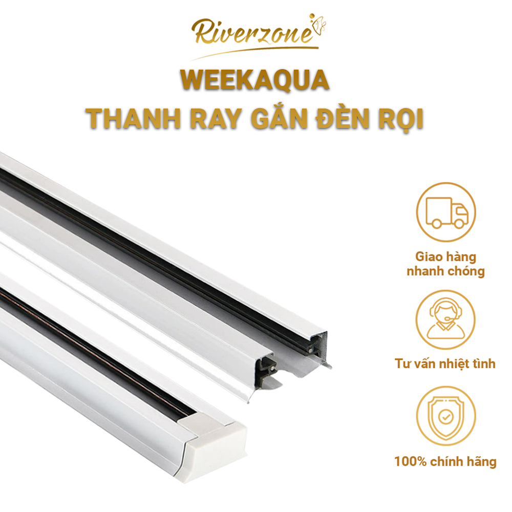 Thanh ray nhôm gắn đèn rọi Week Aqua, lắp đặt dễ dàng và linh hoạt