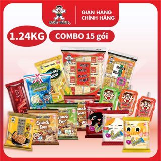  Combo 15 Gói Bánh Gạo Snack Gạo Kẹo Dẻo Và Thạch Rau Câu Want Want Nhiều Hương Vị Thơm Ngon 