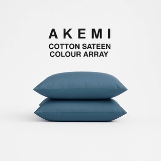 Combo 2 Vỏ Gối Nằm Akemi Cotton Select Colour Array size 51 x 76cm 100% Cotton Sateen