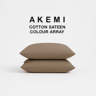 Combo 2 Vỏ Gối Nằm Akemi Cotton Select Colour Array size 51 x 76cm 100% Cotton Sateen