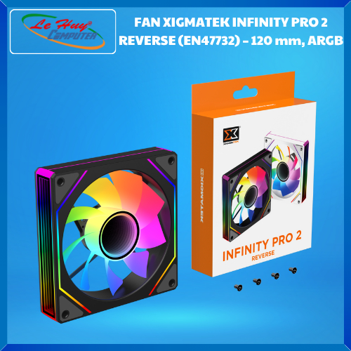 Fan Case Máy Tính XIGMATEK INFINITY PRO (Black/ White)  - Hàng Chính Hãng