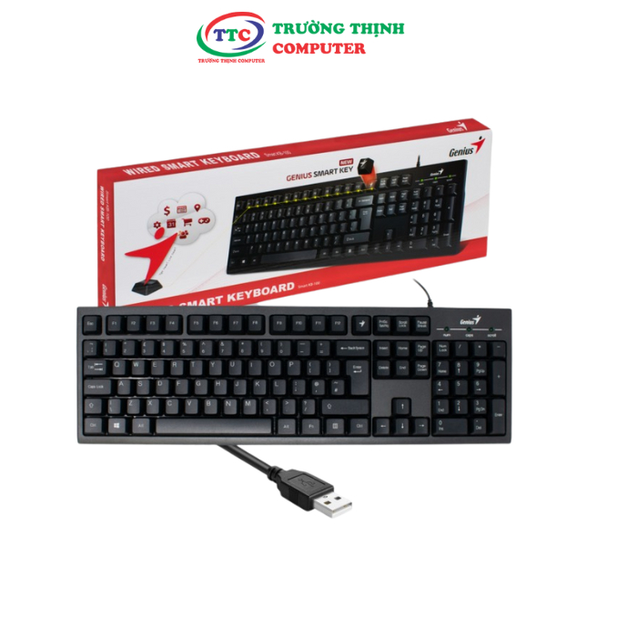 Bàn phím có dây Genius KB100 USB