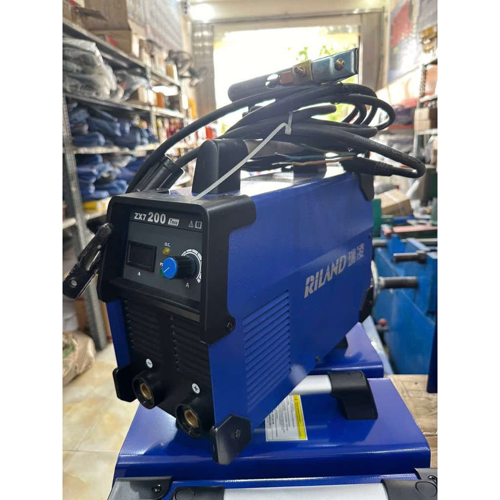 MÁY HÀN QUE ZX7-200A -250CT RILAND -NỘI ĐỊA CHÍNH HÃNG KÈM 5 M CÁP KÌM HÀN KẸP MÁT