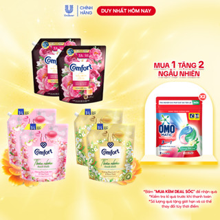 Combo 2 Túi Nước Xả Vải Comfort Thiên Nhiên Thanh Khiết 3.0L/3.1L/túi