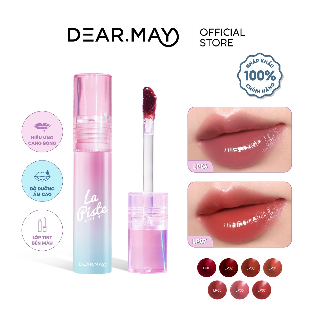 [KOL x DEARMAY] Son Tint Bóng Lâu Trôi Dearmay La Piste Lip Tint 4.1g